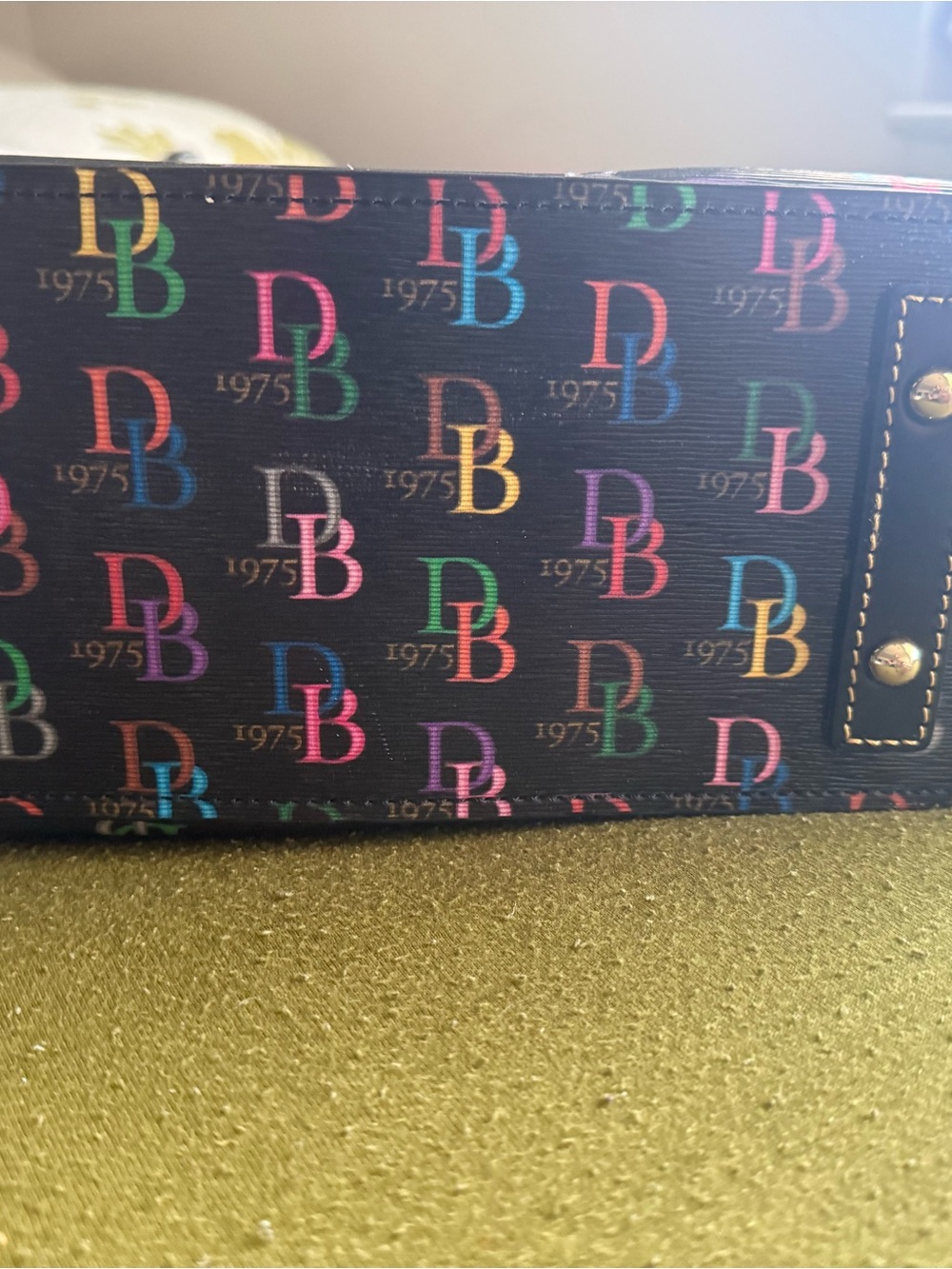 Dooney & Bourke Black Multicolor canvas Satchel - Picture 3 of 7